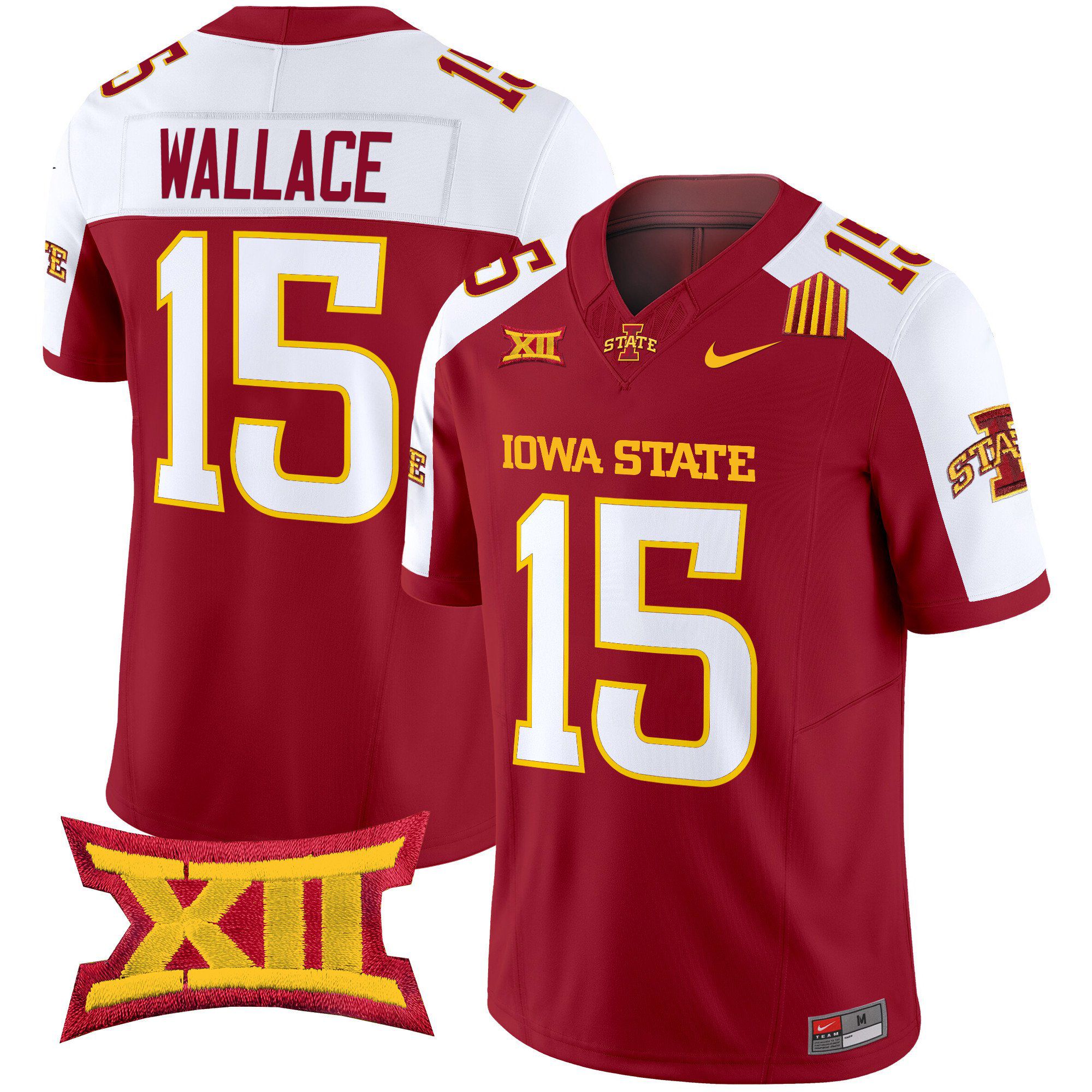 Men Iowa State Cyclones #15 Wallace Red Nike 2024 Vapor Limited NCAA Jersey->more ncaa teams->NCAA Jersey